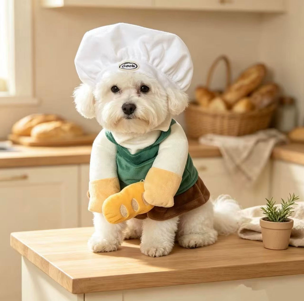 Pet Chef Costume Funny Style Universal Fit