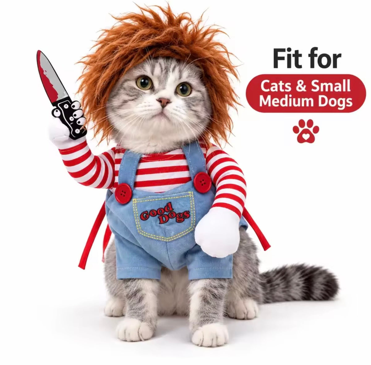 Funny Halloween Killer Pet Costume