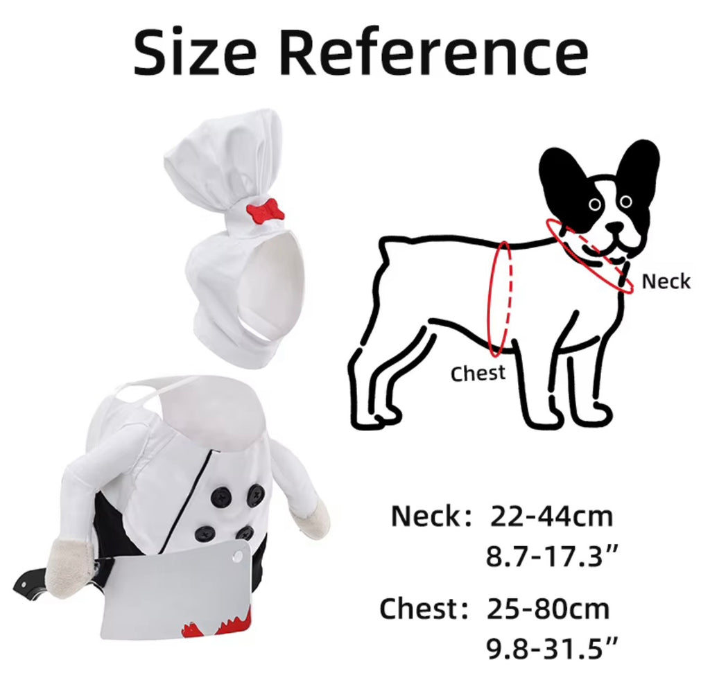 Killer Chef Funny Halloween Pet Costume