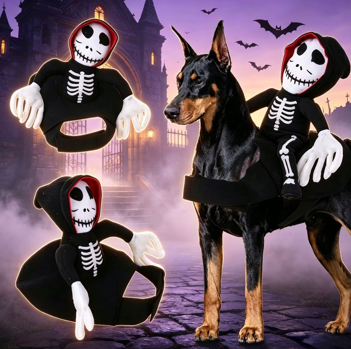 Riding Ghost Halloween Pet Costume