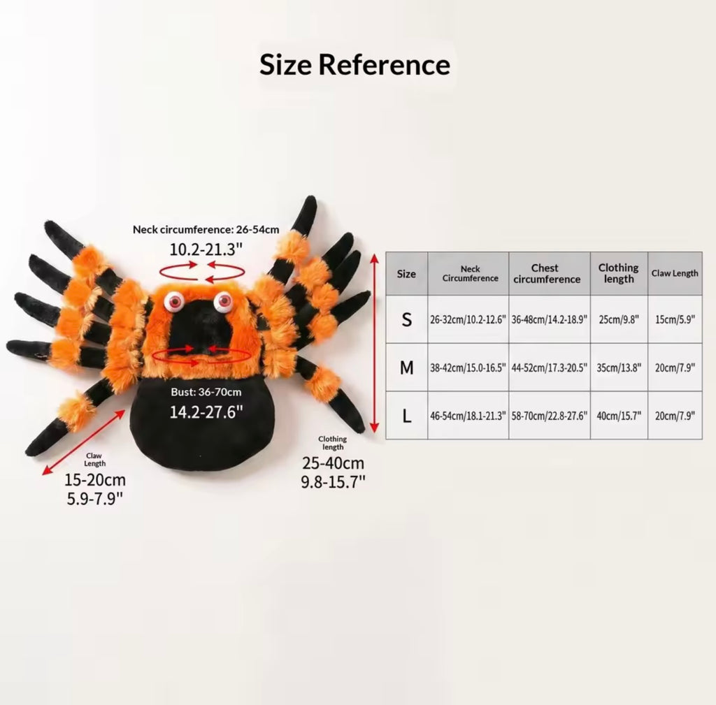 Orange Spider Halloween Pet Costume